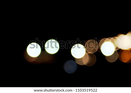 blurred image of bokeh at night