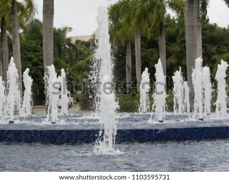 

Fountain located in Punta Cana in the Dominican Republic, Caribbean Sea in the middle of spring
