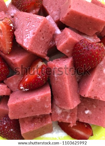homemade strawberry pastille