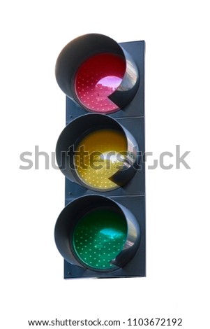isolated traffic light