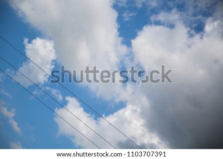 Beautiful clouds in czech republic.