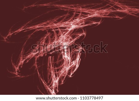 Red color toned monochrome abstract fractal background. Design element for graphics artworks. Digital collage.Raster clip art.