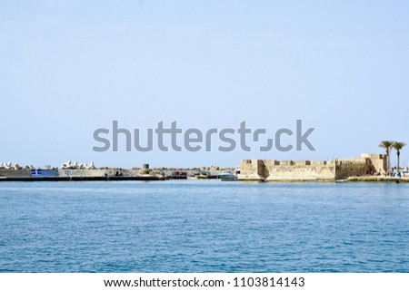 The Fortress of Kales, Ierapetra, Crete, Greece, built in the early years of Venetian rule about 1200 AD. 