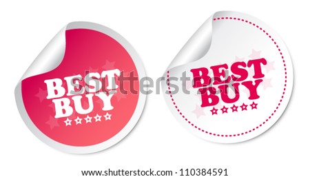 Best buy stickers Royalty-Free Stock Photo #110384591