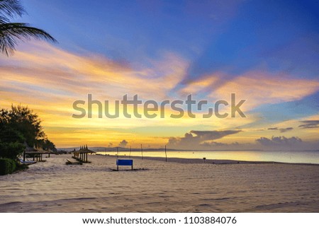Dawn on the beach, Mui Ne, Phan Thiet, Binh Thuan, Vietnam.