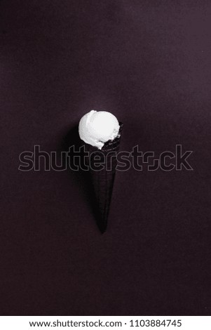 Milk cone ice cream
