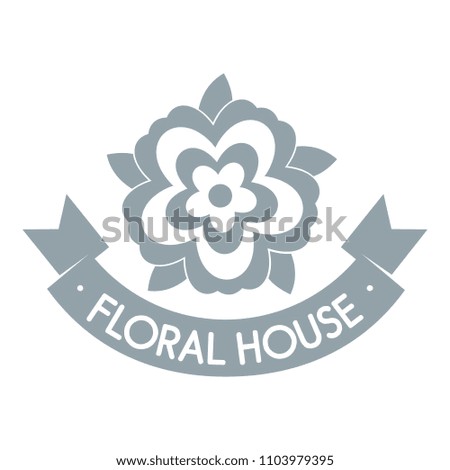 Flower elegance logo. Simple illustration of flower elegance logo for web