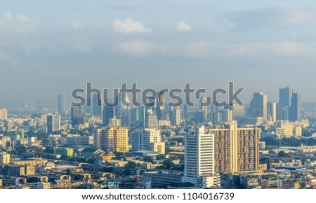 scenic of urban cityscape metropolis in day time