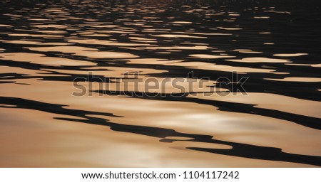 Sunset reflection in the sea in Ellada