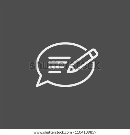 Chat flat vector icon