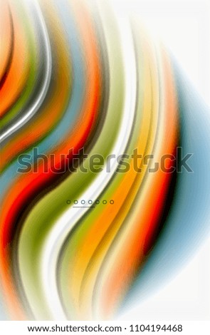 Rainbow color waves, vector blurred abstract background. Vector artistic illustration for presentation, app wallpaper, banner or poster