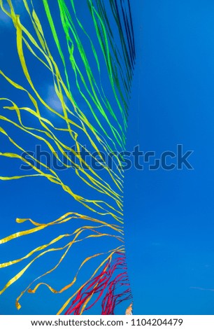 kite on a blue background