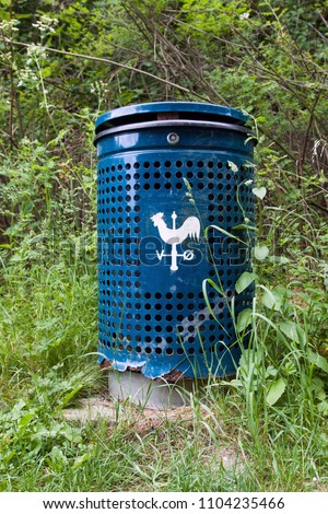 garbage bin at Albertslund, Denmark