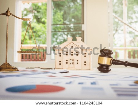 Real estate lawyer legislation house advisor, legal concept.