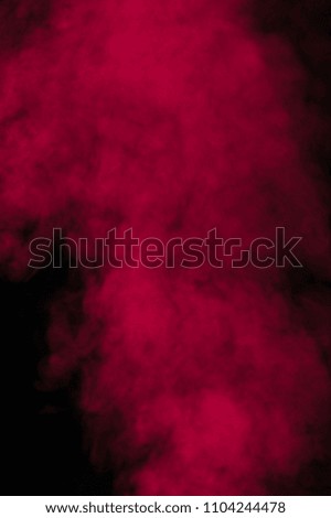 Red smoke overlay texture background.