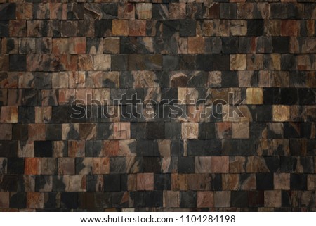 Stone wall for background and texture, Abstract puzzle stone wall backgrund and texture, Fragment of stone wall for background and texture
