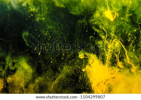 Motion Color drop in water,Ink swirling in water,Colorful ink in water abstraction.