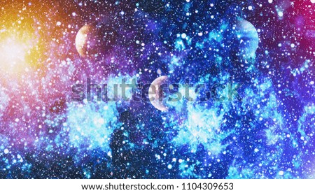 Small part of an infinite star field of space in the Universe. "Elements of this image furnished by NASA".