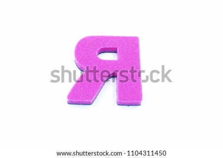 Multicolored letters of the Russian alphabet on a white background
