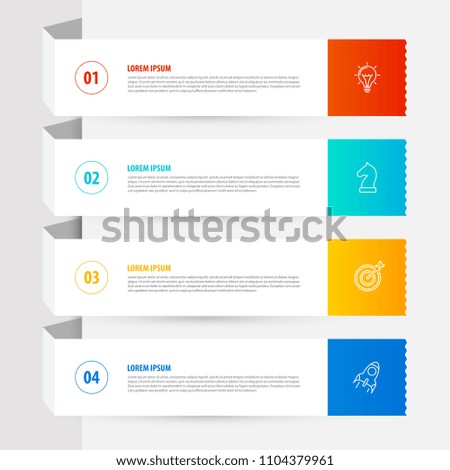 Infographic design template. Business concept with 4 steps. Can be used for workflow layout, diagram, banner, webdesign. Vector illustration