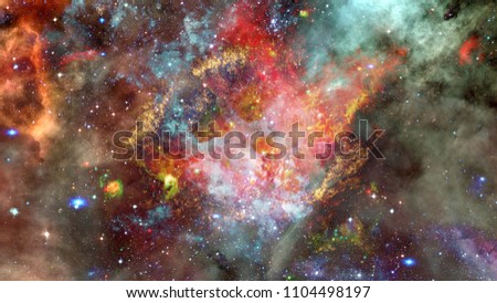Cosmic art, science fiction wallpaper. Beauty of deep space. Elements of this image furnished by NASA.