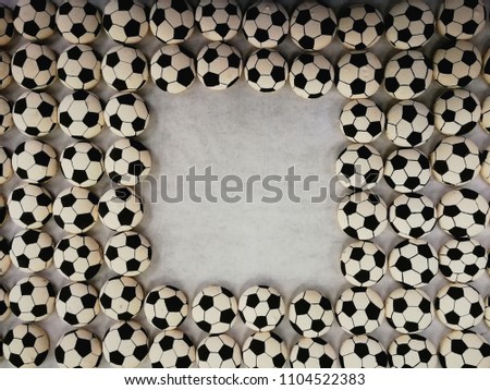 Soccer background with white empty space