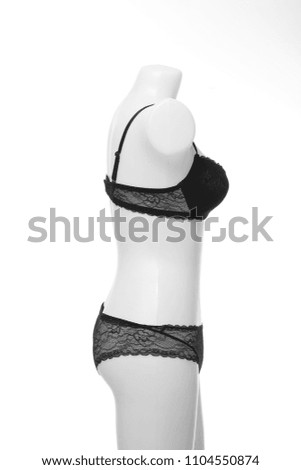 Women's underwear with a white background