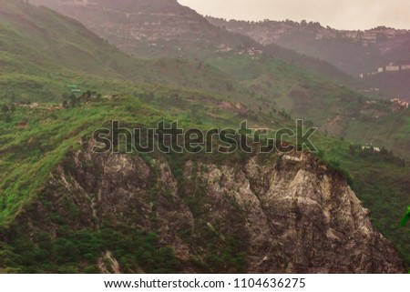Photo of a mountain top