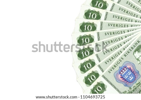 some swedish krona bank notes