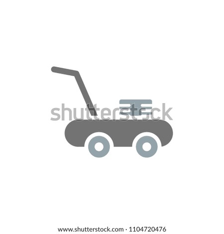 Lawn Mower Logo Icon Design