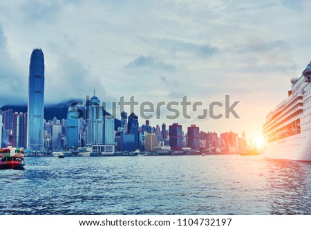 Hong Kong Harbour.