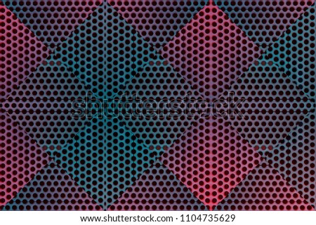 The texture of the multicolored lattice consisting of dots
