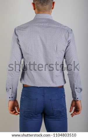 Gray Shirt Men's Shirt