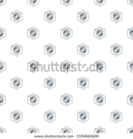 Retro music pattern vector seamless repeat for any web design