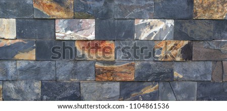panorama stone mosaic background