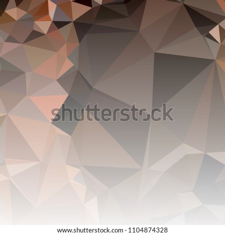 Low polygonal mosaic square layout with transparent bottom for banner, label, tag, flyer and abstract web background. Copy space. Vector clip art.