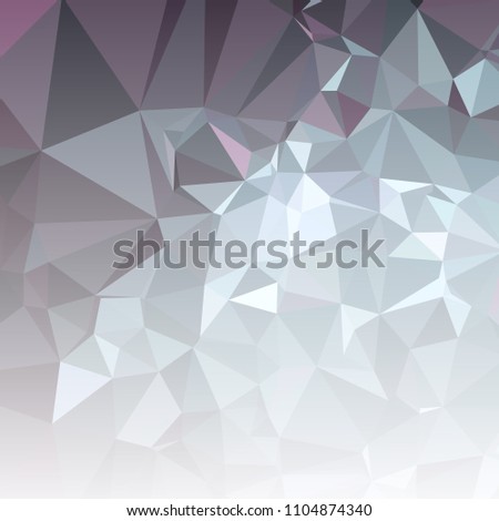 Low polygonal mosaic square layout with transparent bottom for banner, label, tag, flyer and abstract web background. Copy space. Vector clip art.