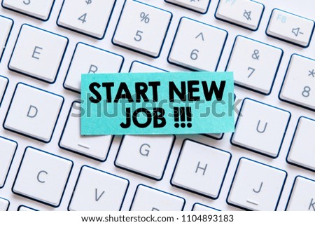 Start new Job business concept