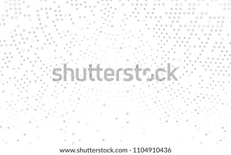 Light Silver, Gray vector  texture with disks. Blurred bubbles on abstract background with colorful gradient. Pattern can be used as texture of water, rain drops.