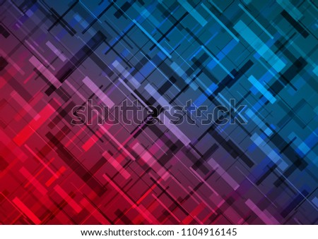 Dark Blue, Red vector pattern with narrow lines. Decorative shining illustration with lines on abstract template. The pattern can be used for busines ad, booklets, leaflets