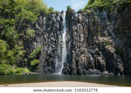 Waterfall Niagara in la Reunion Royalty-Free Stock Photo #1105012778