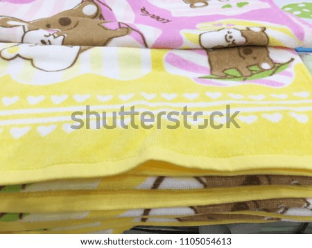 Colorful towel, beautiful color