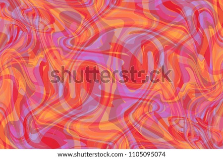 Colorful liquid marble texture design. Colorful marbling surface. Wavy lines. Vibrant abstract paint design. Template for your design. Contemporary pattern. Vector illustration