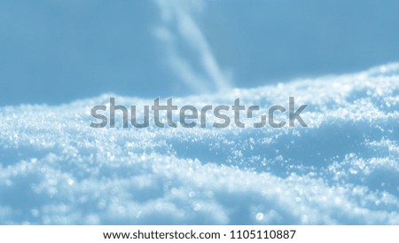 Snowflakes close-up shallow depth of field background Royalty-Free Stock Photo #1105110887