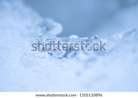 Ice shallow depth of field abstract background Royalty-Free Stock Photo #1105110896