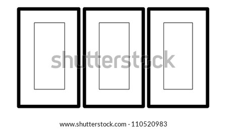Blank Triptych Frames