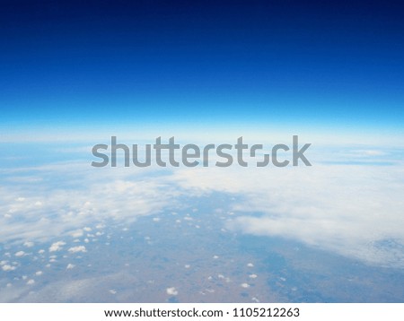 Over the clouds, Beautiful perfect sky and fantastic nature cloudy weather background. 