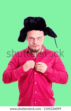 funny man with hat
