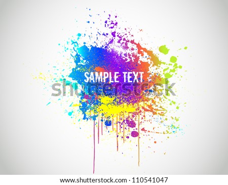 Abstract Paint Splash Background. Vector illustration