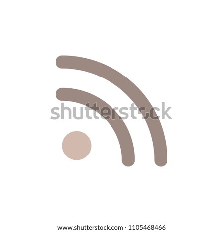 signal sign icon. Element of web icon for mobile concept and web apps. Colored isolated signal sign icon can be used for web and mobile. Premium icon on white background